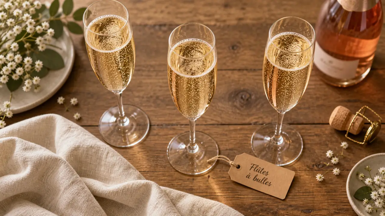 flute champagne : forme et matière pour servir le champagne