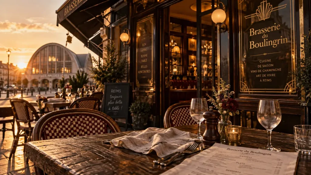 Brasserie du Boulingrin à Reims : une adresse historique face aux Halles