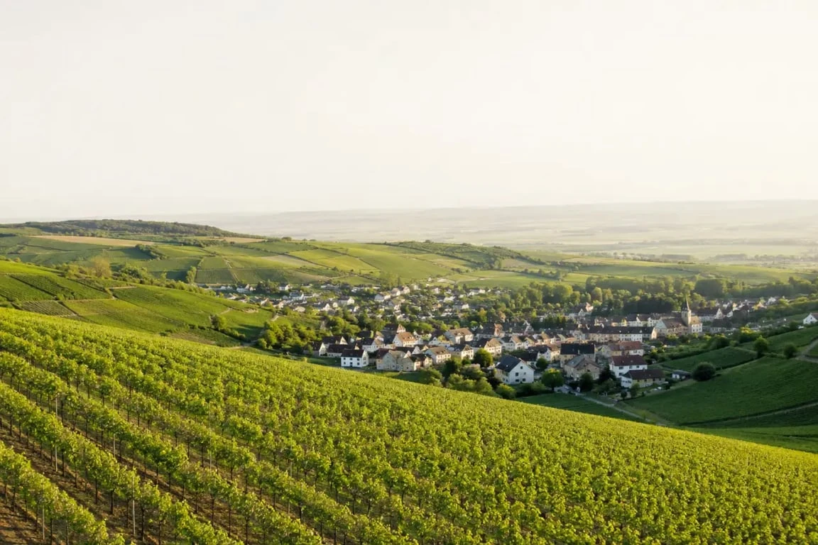 Paysage viticole de Verzenay Champagne sur les coteaux de la Montagne de Reims