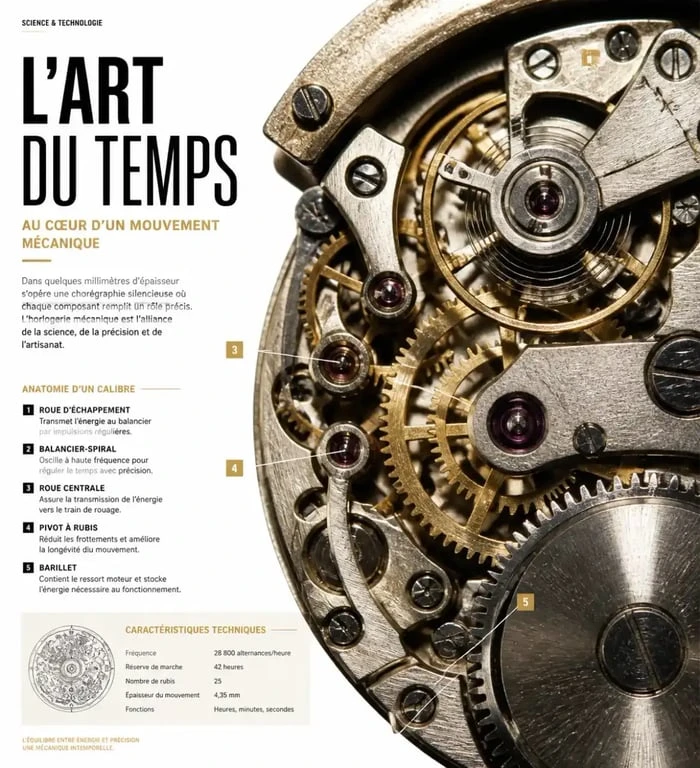 Détail de l'horloge astronomique Jean Legros au Planétarium de Reims