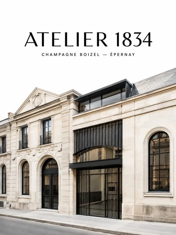 Atelier 1834 - Champagne Boizel à Épernay, façade élégante sur l’Avenue de Champagne