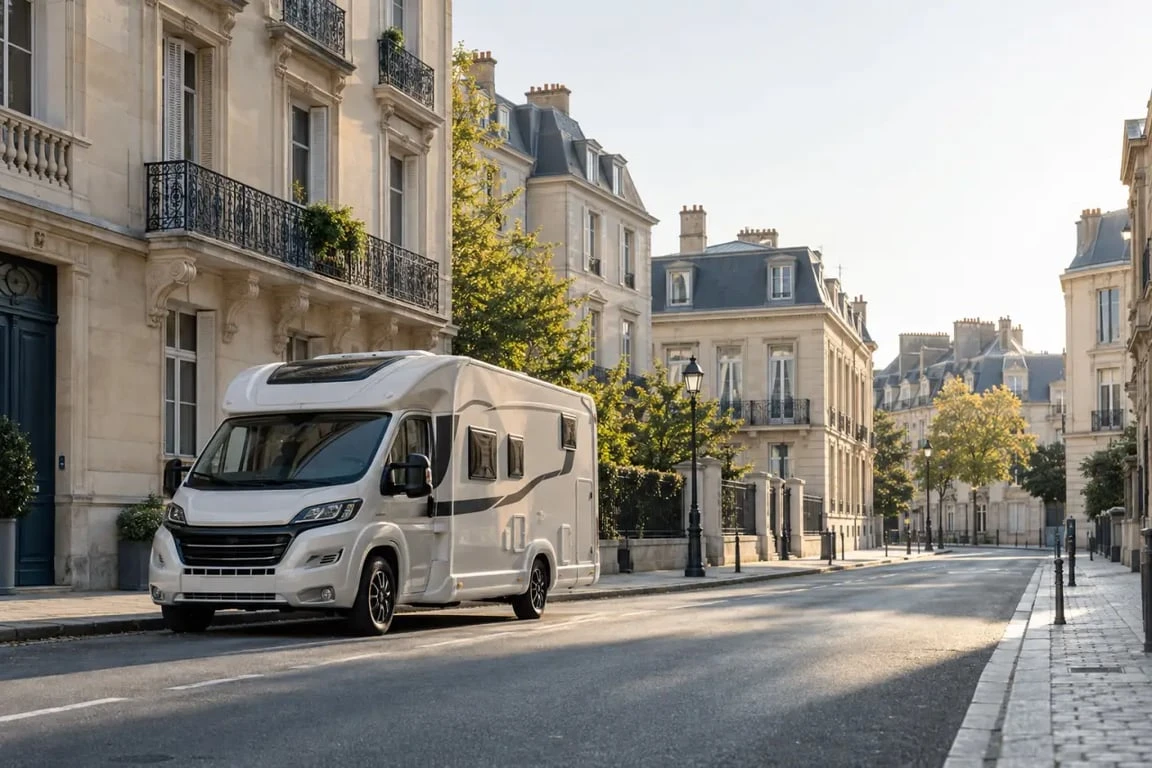 Visiter Reims en camping-car avec un camping-car stationné près du centre-ville