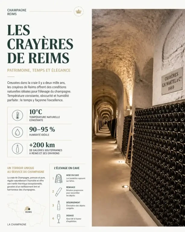 Visite des caves de champagne à Reims centre ville