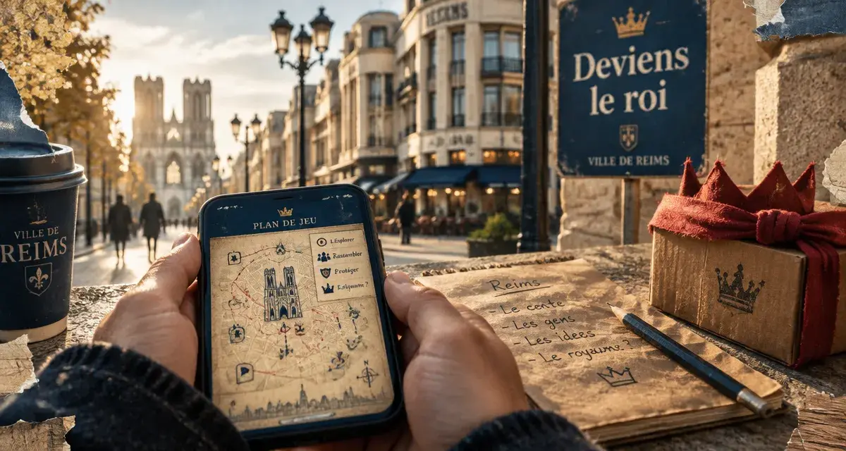 Deviens le roi à Reims : un jeu de piste à faire en plein air