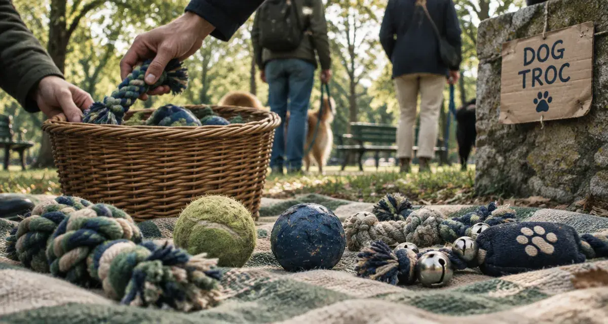 À Reims, le dog troc fait rimer brocante et plaisir des chiens