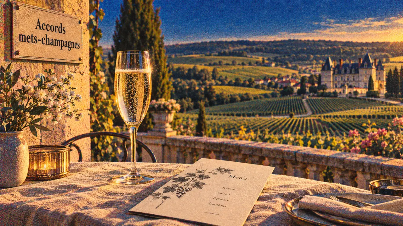 Hotel restaurant reims dans le vignoble Champagne, vue sur les vignes et le château
